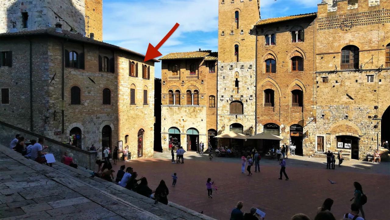 Sangi Studio Apartment - With Amazing View Of The Duomo San Gimignano Exterior photo